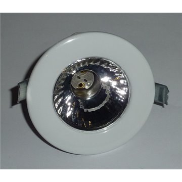 Σποτ Χωνευτο Λευκο Καθρεφτης 120 Διαμετρος 9cm- Οπη 6cm