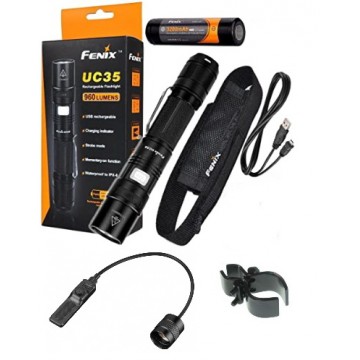 Φακός Fenix UC35 LED Flashlight with Micro USB Recharging (960 Lumens)