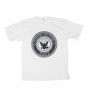 US T-Shirt NAVY WHITE