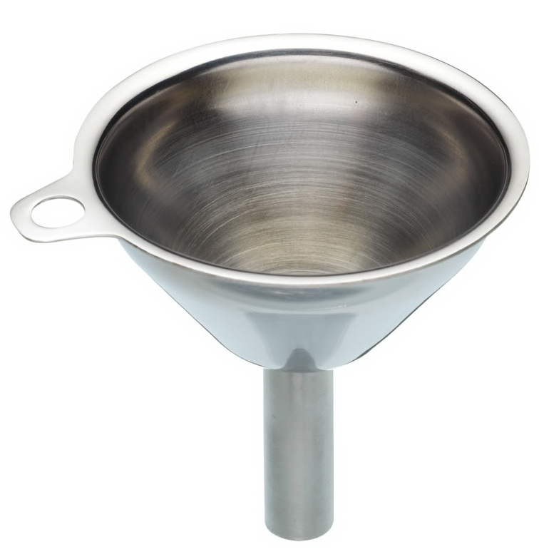 small metal funnel